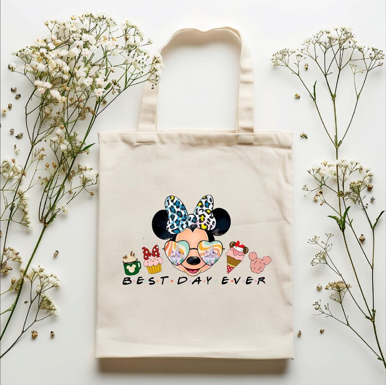 Bolsa de Disney personalizada, bolsa de Disneyland a juego, bolsa personalizable, Mickey Mouse, personalizada a juego, bolsa de Disney a juego, Minnie Mouse imagen 2