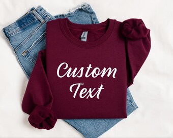 Custom Name Sweatshirt, Matching Custom Sweater, Personalizable Sweatshirt, Matching Custom, Custom Toddler, Matching Hoodie, Kids Sweater