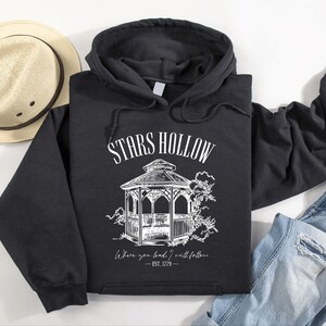 Stars Hollow Hoodie, Vintage Sweatshirt, Nostalgia Sweater, Gift for Her, Cute Fall Hoodie, Autumn Sweatshirt, TV Show Fans, Fall Sweater image 3