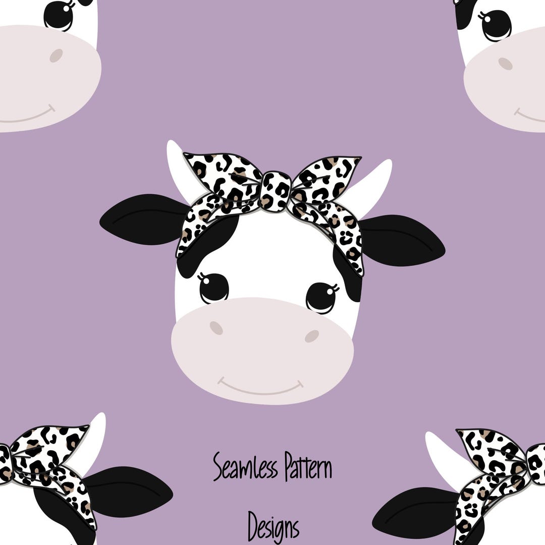 Leopard Print Cow Seamless Pattern for Commercial Use and Personal Use ...