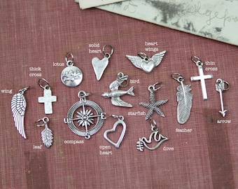 Tiny Silver Charms to add to your charm necklace