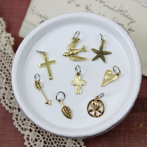 Tiny Gold Charms to add to your charm necklace