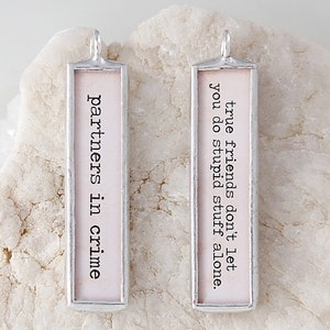  Art Attack Thelma & Louise Partners In Crime Necklace