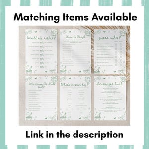 Editable Green Bachelorette Weekend Itinerary Printable or Digital Hen Do Itinerary Hand Drawn Girls Trip Itinerary Template image 6