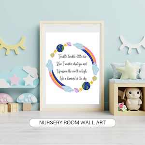 Twinkle, Twinkle, Little Star | Boys and Girls Nursery Digital Print