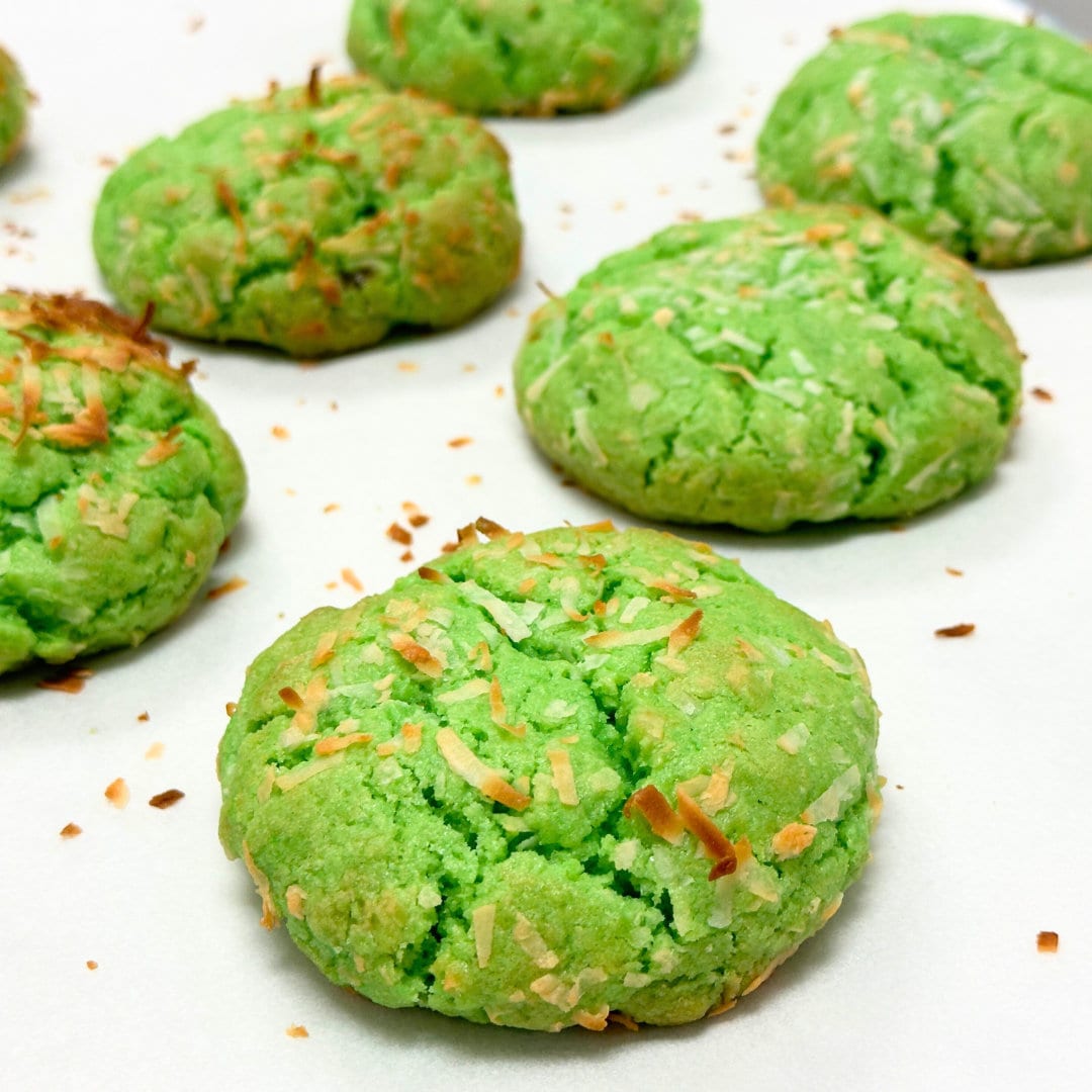 Pandan Coconut Asian Inspired Cookies Etsy