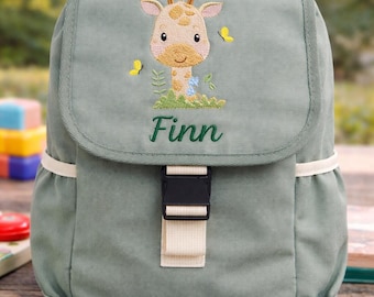 Personalisierter Kindergartenrucksack mit Namen bestickt | Kinderrucksack personalisiert | Kita Rucksack | Geschenk Kindergarten