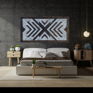 4&#39; x 2&#39; Geometric Wall Wood Art | Wood Wall Decor, Geometric Wall Art, Wall Art, Modern Farmhouse Wood Wall Art, Rustic Wall Art