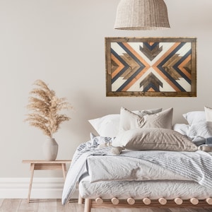 3&#39; x 2&#39; Geometric Wall Wood Art | Wood Wall Decor, Geometric Wall Art, Wall Art, Modern Farmhouse Wood Wall Art, Rustic Wall Art