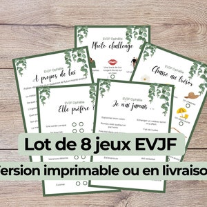 Giochi EVJF da stampare - Confezione da 8 giochi - Obbligo o Verità