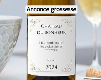 Body Annonce Grossesse Étiquettes Vin Annonce Grossesse Personnalisé Autocollant Amusant Annonce Originale Grossesse Cadeau Body Annonce Grossesse Étiquettes Vin Annonce Grossesse Personnalisé Autocollant Amusant Annonce Originale Grossesse Cadeau
