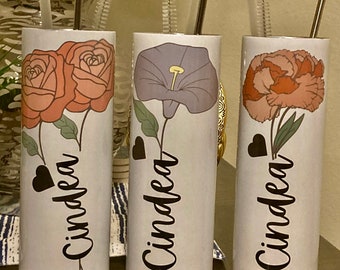 personalized Tumbler Cup, Stainless steel Tumbler Cup, Tumbler cup, skinny Tumbler cup, Tumbler Cup with Straw, gift for her.