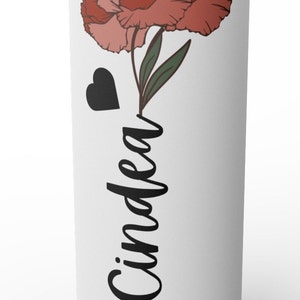 personalized Tumbler Cup, Stainless steel Tumbler Cup, Tumbler cup, skinny Tumbler cup, Tumbler Cup with Straw, gift for her. image 5