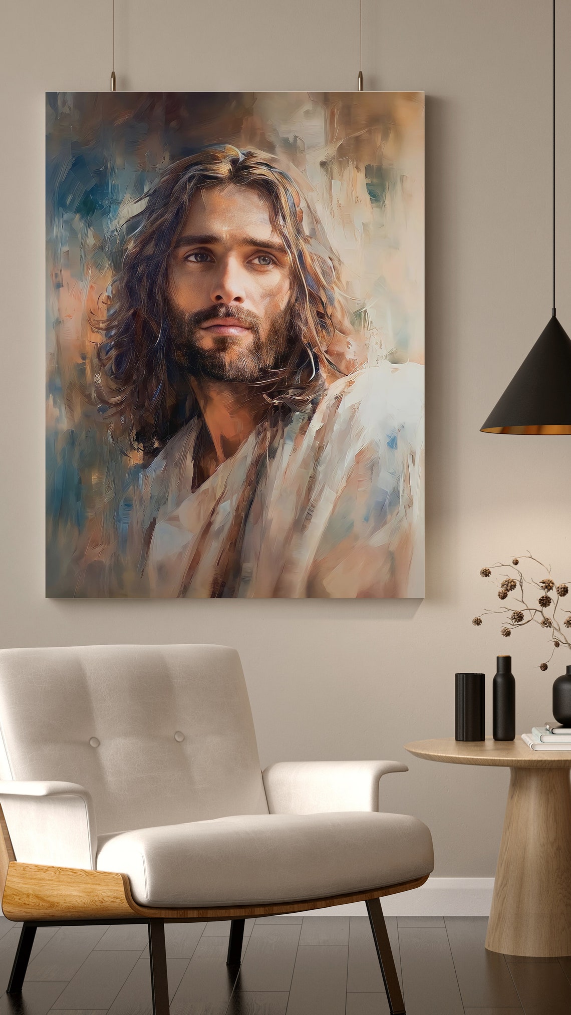 Jesus Christ Jesus Wall Art Religious Art Christian Wall Etsy