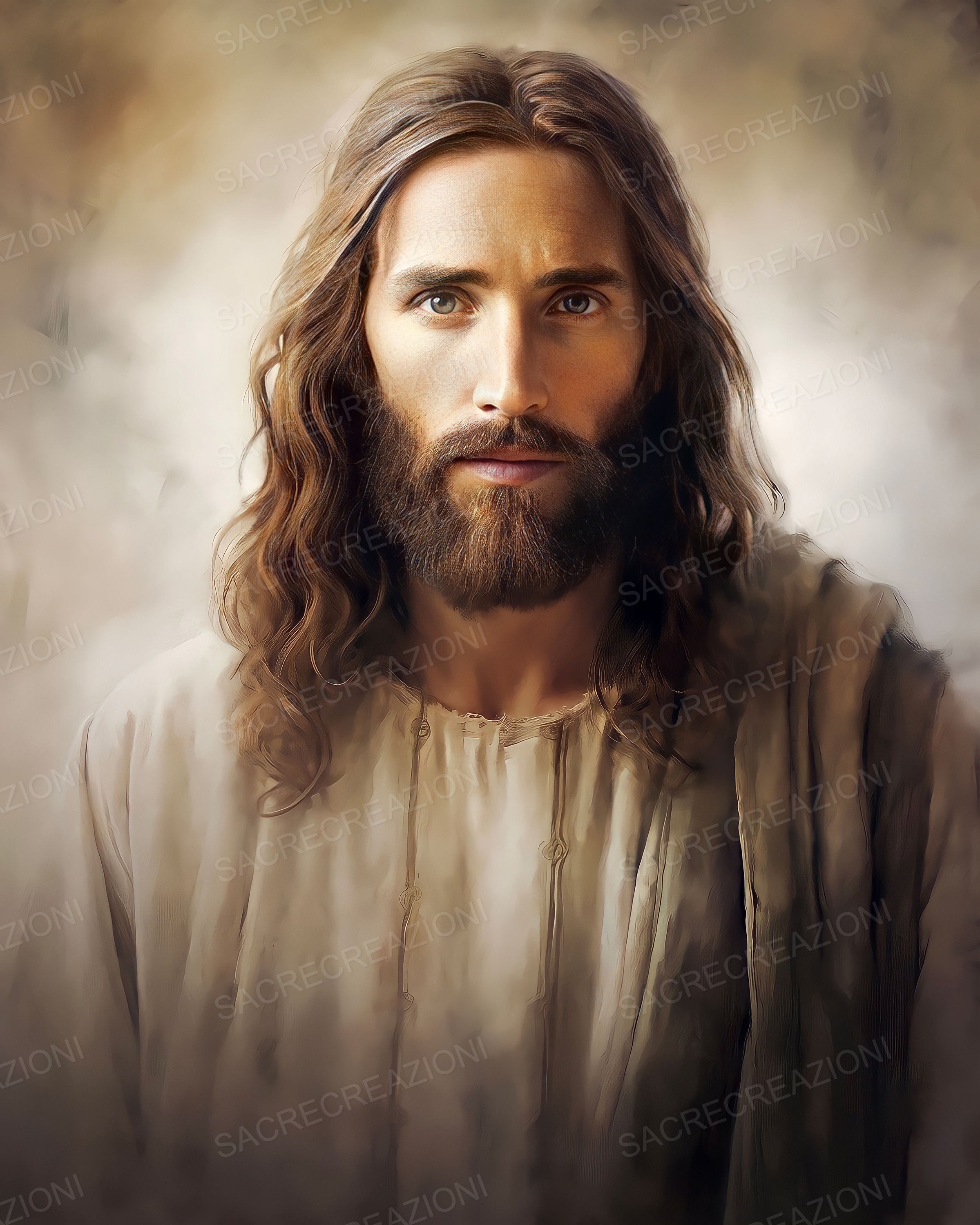 Jesus Christ Jesus Wall Art Religious Art Christian Wall Etsy