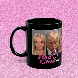 Taza de la foto policial de Trump - Taza de la prisión de Trump - Taza de la foto policial de Paris Hilton - Taza de la foto policial de Lindsay Lohan - Taza de Paris Hilton y Lindsay Lohan