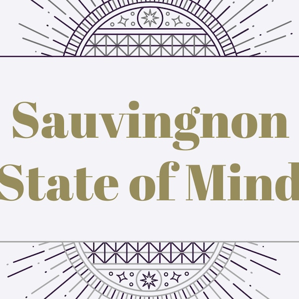 Sauvignon State of Mind - Wine Laptop Stickers by Vinology Designs