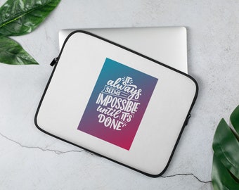 Motivational Laptop Sleeve,printed laptop sleeve