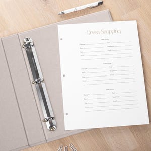 Custom Wedding Planner 3-Ring Binder | Handmade Engagement Gift | US Letter Size | Creamy Velvet & Gold Personalization | 12 Color Choices