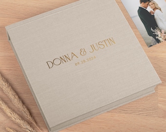 Linen Wedding Keepsake Box | Personalized Custom Memory Box | Large Gift Box for Bride | Wedding Card Holder | Handmade in Europe