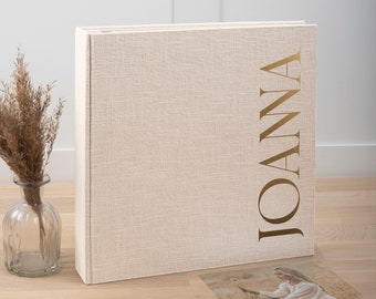 Personalized Self-Adhesive Photo Album 30 Sides. Album for 60 4x6" Photos. Album with Sticky Pages. Wedding Photo Album. Personalized Gift