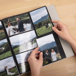 Wedding Photo Album with Sleeves for 100-1000 4x6 10x15cm Photos | Personalized Family Memory Book | Slip In Photo Album Hand Made in Europe