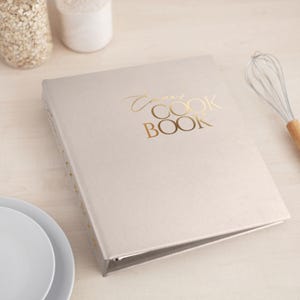 Libro de recetas personalizado / Carpeta de recetas personalizada / Organizador de recetas familiares / Regalo de cocina / Libro de recetas hecho a mano / Tamaño A4 o carta de EE. UU.