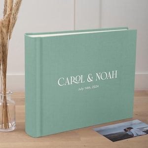 Wedding Photo Album | Personalized Scrapbook 12x10" | Traditional Book Bound Memory Book | Wedding Anniversary Gift | Hand Made in Europe