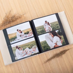 Album fotografico con buste per 40-400 foto 4x6" / 10 x 15 cm / Album fotografico personalizzato per matrimonio / Regali personalizzati per lei e per lui