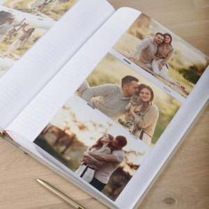 High Quality Linen Photo Album with Sleeves for 300 4x6&quot; / 10x15cm Photos | Personalized Wedding Slip In Album | Custom Family Memory Book