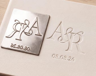 Benutzerdefiniertes Logo Messing Würfel | Metallklischee zum Prägen - Debossing | Benutzerdefiniertes Logo Stempel | Personalisierte Brandstempel