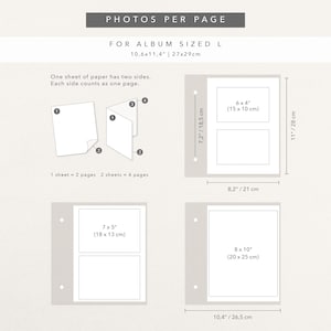 Wedding Self-adhesive Photo Album | Personalized Leather Scrapbook | Large Custom Memory Book image 10