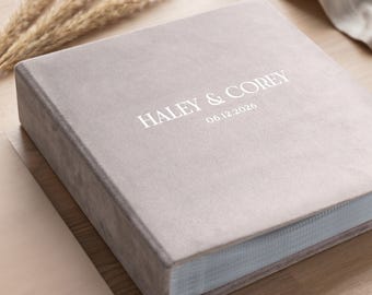 Personalisiertes Fotoalbum (8,5 x 11 Zoll) mit Hüllen | Individuelles Einsteck-Fotoalbum | Familienerinnerungsbuch | Erinnerungsalbum für Briefe und Dokumente