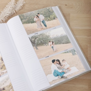 High Quality Linen Slip-in Photo Album for 300 4x6&quot; / 10x15cm Photos | Custom Wedding Photo Album | Personalized Linen Family Memory Book