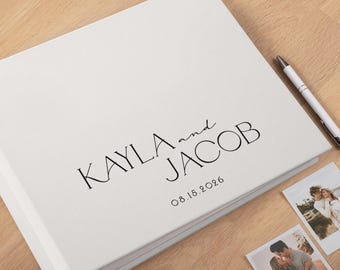 Alternative zum Gästebuch aus Leder | Personalisiertes Foto-Gästebuch für alle Sofortbildformate | Fotoalbum für 2x6- und 4x6-Fotos