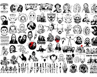 Spookachtige personages Set van 50 nailart-stickers voor waterglijbaan