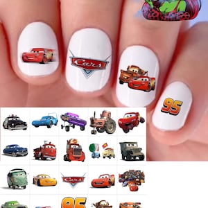 Cars  set of 50 waterslide decals