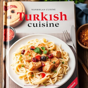 Livre de recettes turques | Recettes de cuisine turques imprimables | Plats traditionnels turcs PDF | Kayseri Manti, Lahmacun, Adana Kebab et plus