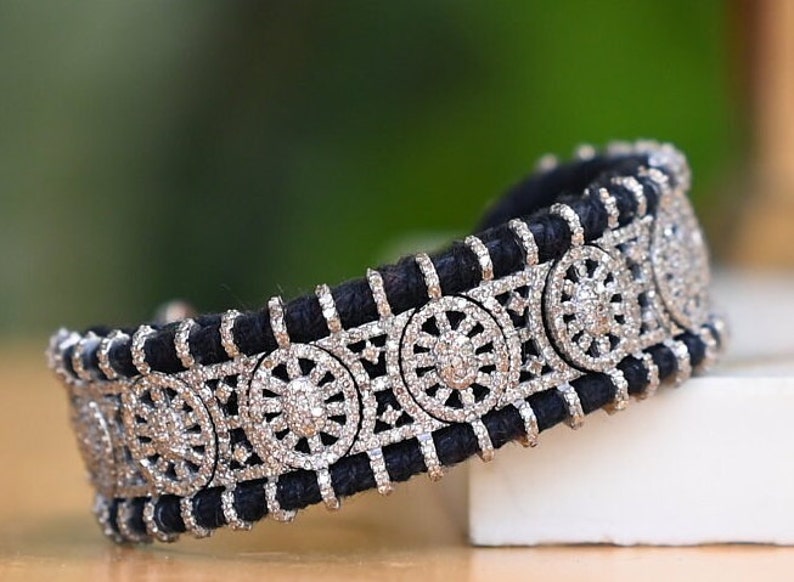 “Handmade pavé diamond hexagon macrame bracelet in 925 sterling silver with adjustable thread artisan jewelry”
pave diamond bracelet, hexagon macrame bracelet, handmade diamond bracelet, macrame diamond bracelet, geometric silver bracelet, 925 sterling silver bracelet, adjustable macrame bracelet, artisan silver jewelry, jaipur handmade jewelry, luxury boho bracelet, diamond bracelet women, gift for her jewelry, anniversary gift bracelet, wedding bracelet women, ethical diamond jewelry