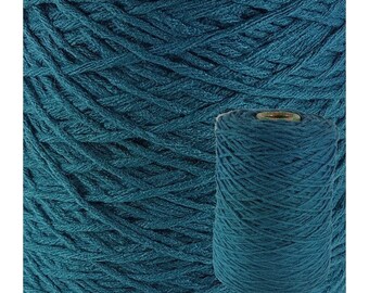 Acrylic Rug Yarn Cone 250g - Petrol