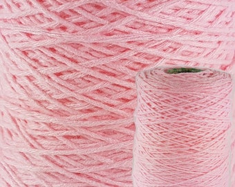 Acrylic Rug Yarn Cone 250g - Pink