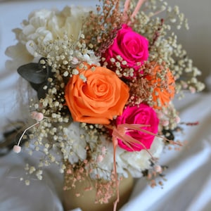 Bouquet de fleurs préservées du printemps