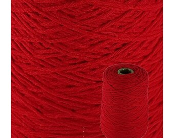 Acrylic Rug Yarn Cone 250g - Red