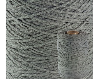 Acrylic Rug Yarn Cone 250g - Gray