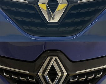 Renault Megane, Clio, Taliant, emblème de symbole couvrant le nouvel emblème