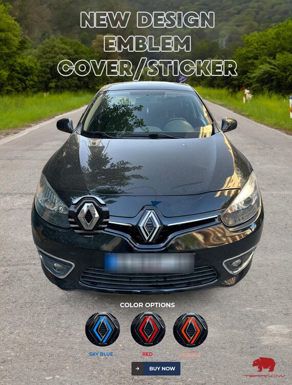 thumbnail image 2 of Custom Renault Logo Prespaced Replica Sticker – Choose Size & Color – Made In Italy 2 of 3