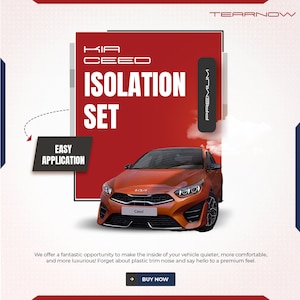 Kia Ceed III (2019-2024) Trim Sound Reducing Comfort/Isolation Set - Black