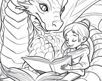 Página para colorear *digital* de fantasía: para fanáticos de la coloración adultos y lectores de fantasía