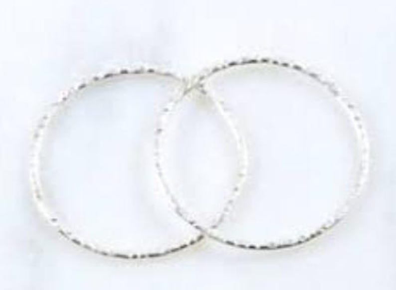 20mm Textured Linking Rings, Silver or Gold, Twisted Rope Connector ...