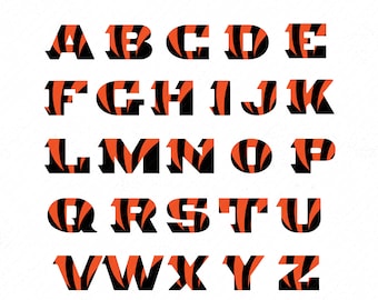 Bengals A-Z Vector (Ai, Eps, SVG), PDF, And Image (Jpg, Png)